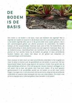 Bodemanalyse pakket A: Bodemmilieu