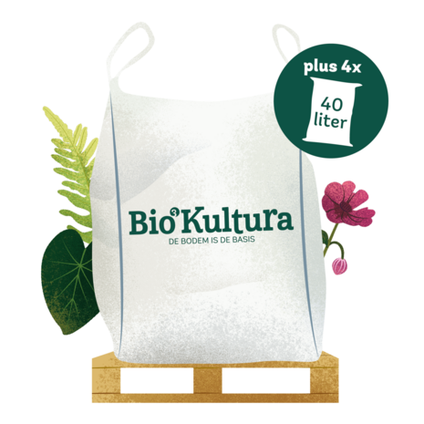 Big Bag Biologische Tuinaarde-compost 1m3 + losse zakken 