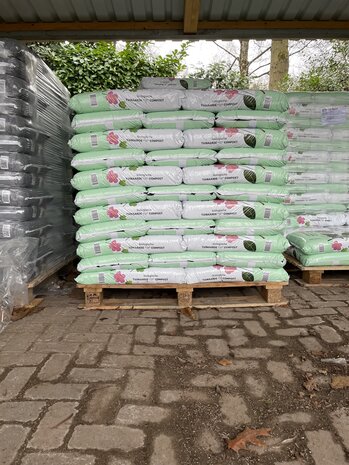 Pallet zakken biologische tuinaarde-compost 40l - 70 stuks