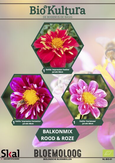 Balkonmix rood-roze