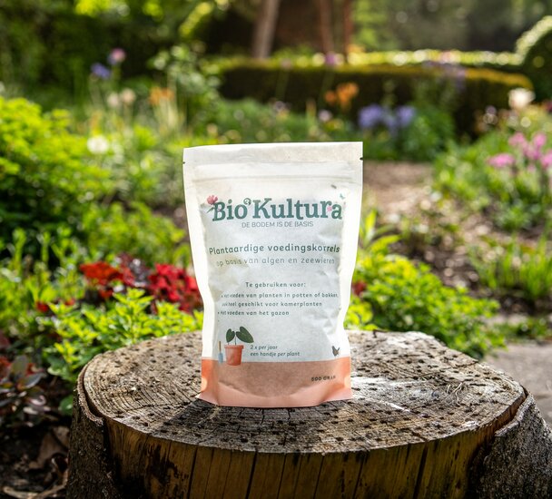 Plantaardige voedingskorrels voor kamerplanten en potplanten (500 gram)